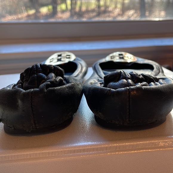 Tory Burch Black Ballet Flats Size 8 - Picture 2 of 4